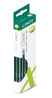 Linex Classic Blyant m. viskel&aelig;der WPE100 HB
