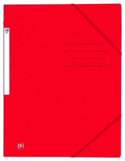 OXFORD Top File+-samlemappe med elastikker og 3 flapper A4 r&oslash;d FilmX10 OXFORD Top File+-samlemappe med elastikker og 3 flapper A4 r&oslash;d FilmX10