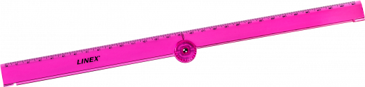 Linex Ruler Folden 15/30cm Trans. Pink