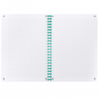 OXFORD Signature A5 Notesbog Fleksibelt omslag Dobbeltspiral 5 mm kvadreret 160 sider Turkis SCRIBZE OXFORD Signature A5 Notesbog Fleksibelt omslag Dobbeltspiral 5 mm kvadreret 160 sider Turkis SCRIBZEE-kompatibel