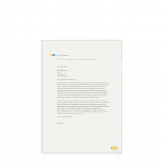 ELBA L-mappe genbrug PE, 100µm gennemsigtig, 100 stk. i æske ELBA L-mappe genbrug PE, 100µm gennemsigtig, 100 stk. i æske