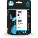 HP 305 tri color & black ink cartridge combo 2-pack