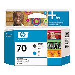 HP 70 black & cyan printhead