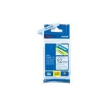  TZE-tape / 12 mm / Black Text / Blue Tape