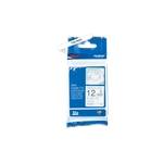  TZE-tape / 12mm / Black Text / WhiteTape