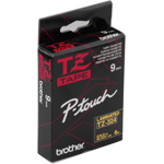  TZ-tape / 9mm / White Text / Black Tape