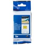  FLE-tape / 9mm / Black Text / Yellow Tape