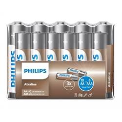  Alkaline 10 stk AAA / 6 stk AA pakke