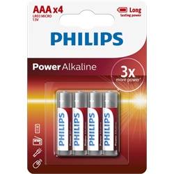  Power Alkaline AAA / LR3 Batteri 4 stk.