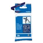  TZE-tape / 12 mm / Gold Text / Blue Tape