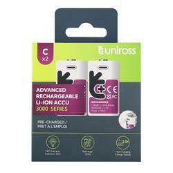  Genopladelig Lithuim C Batteri USB-C 1 pak