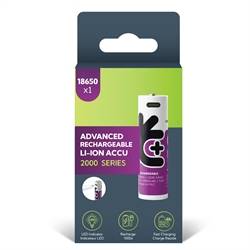  Genopladelig Lithuim 18650 Batteri USB-C 1 pak