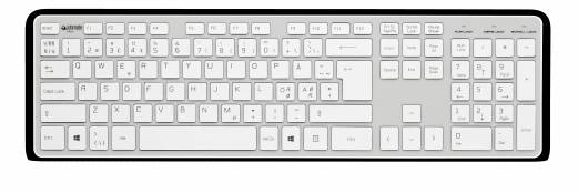 Jobmate Slim Keyboard silver