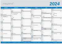 Kontorkalender A5 Klassisk 21x15cm 2024 0580 00