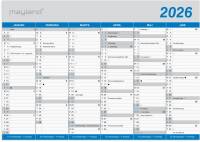 Kontorkalender Klassisk A5 2026