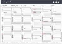 Kontorkalender Moderne A4 2026