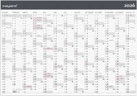 K&aelig;mpekalender Moderne 1x13 mdr. 2026 papir r&oslash;r 26064300