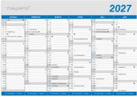 Kontorkalender Klassisk A5 2027