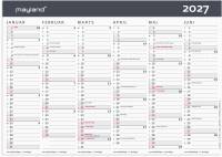 Kontorkalender Moderne A5 2027