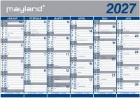 K&aelig;mpekalender 2x6 mdr. papir 2027 (i plastpose)