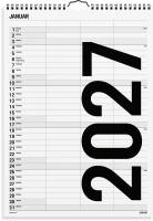 Familiekalender Black and white 3 kol. 2027