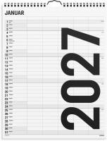 Familiekalender Black and white 5 kol. 2027