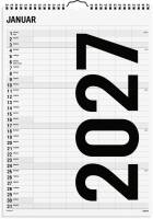 Familiekalender Black and white 7 kol. 2027