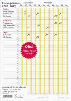 Ferie Planner 2026/2027