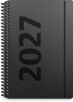 A6 ugekalender h&oslash;jformat matsort genbrugskarton 2027