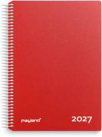 Timekalender r&oslash;d PP-plast 2027