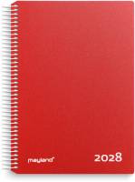 Timekalender r&oslash;d PP-plast 2028