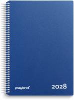 Timekalender bl&aring; PP-plast 2028