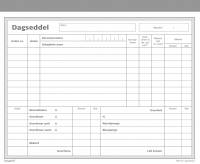 Dagsseddel 2 x 50 sider m. kopi