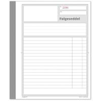 F&oslash;lgeseddelbog 2 x 50 sider m. kopi