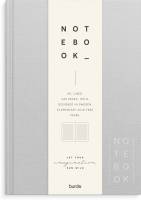Notebook Textile light grey lined A5
