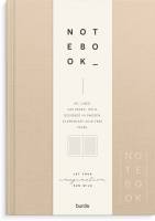 Notebook Textile beige lined A5