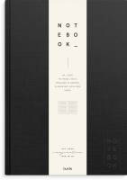 Notebook Textile black lined A4
