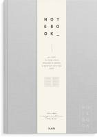 Notebook Textile light grey lined A4