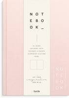 Notebook Textile pink unlined A5
