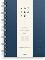 Notebook Textile dark blue lined A5