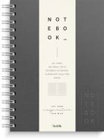 Notebook Textile dark grey lined A5