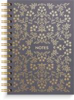 Notebook A5 black flower