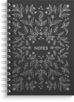 Notebook A5 Silver Flower