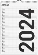 Familiekalender Black and white 7 kolonner 2024 0665 60 