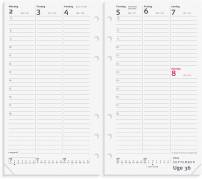 Ugekalender System PP Refill 9,5x16,8cm h&oslash;jformat 2024 2750 00 