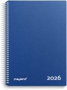 Timekalender bl&aring; PP-plast 2026