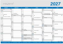 Kontorkalender Klassisk A4 2027
