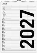 Familiekalender Black and white 3 kol. 2027