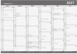 Basic kontorkalender m/whiteboard-funktion A2 2027