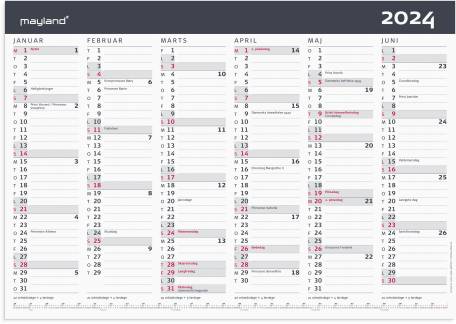 Kontorkalender A3 Moderne 42x29,7cm 2024 0631 00 